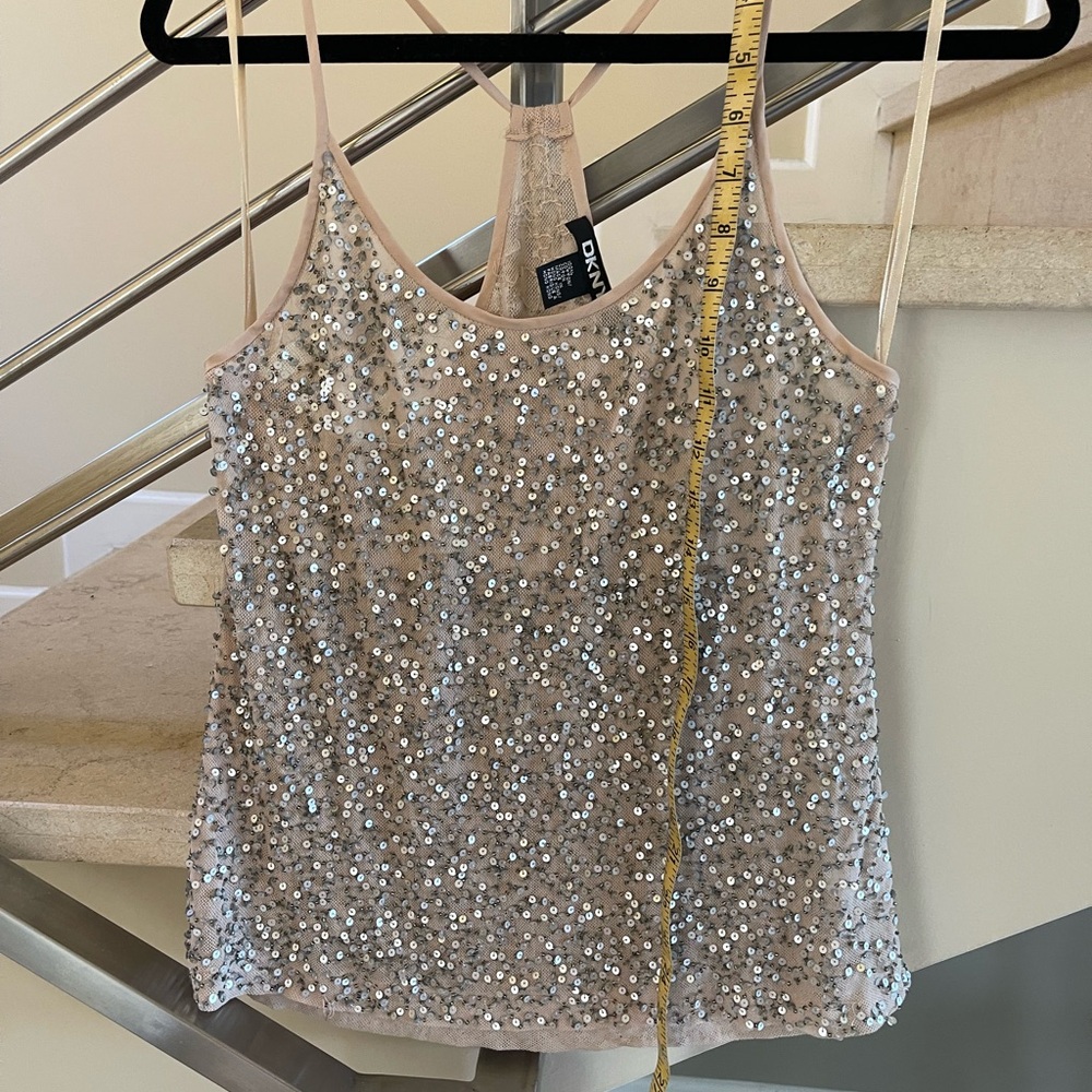 Vintage Sequin Embellished Beige Top - Picture 14 of 15